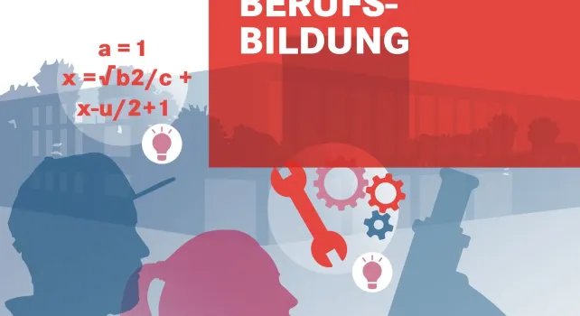 Das Bild zeigt das Titelblatt des Themendossiers Berufsbildung