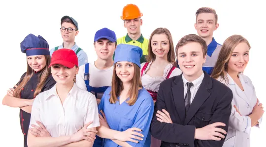 Bild von jungen Berufslernenden