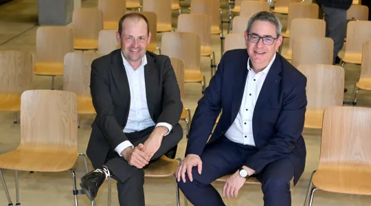 Das Bild zeigt Christof Klöpper und Martin Dätwyler