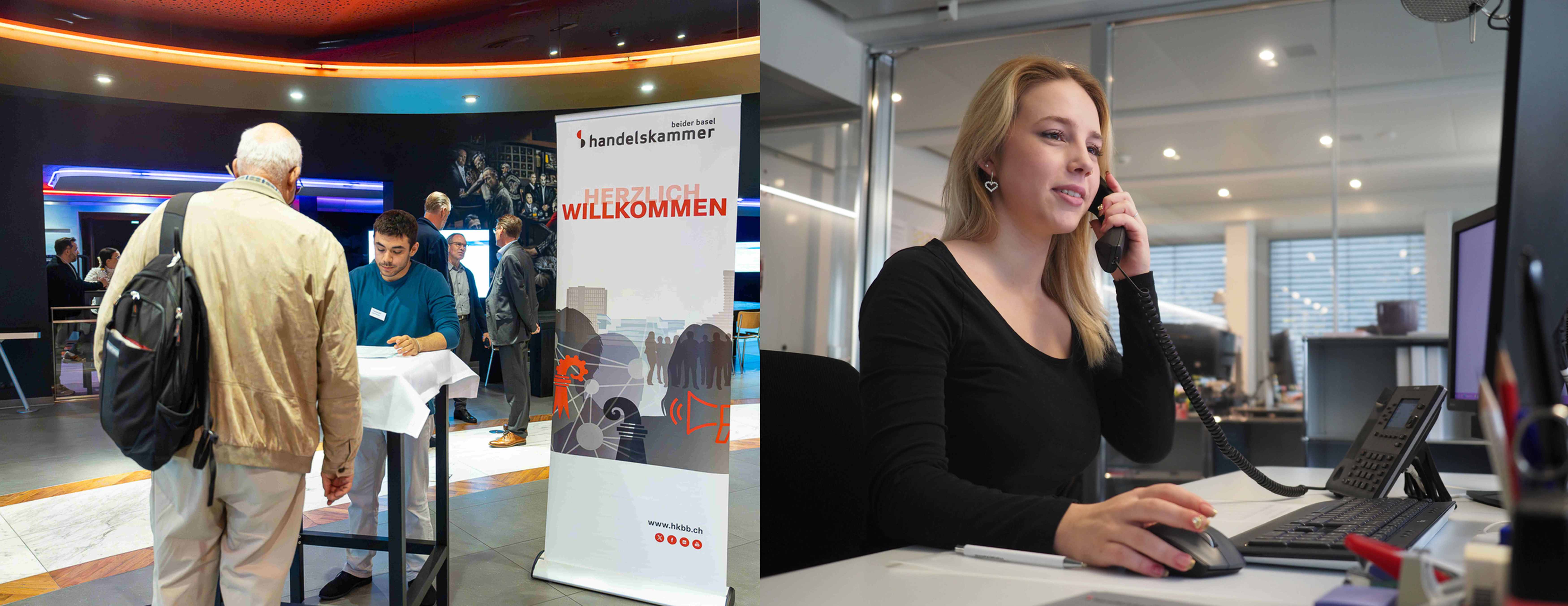 Unsere WMS-Praktikanten Josué und Juanna im Einsatz.