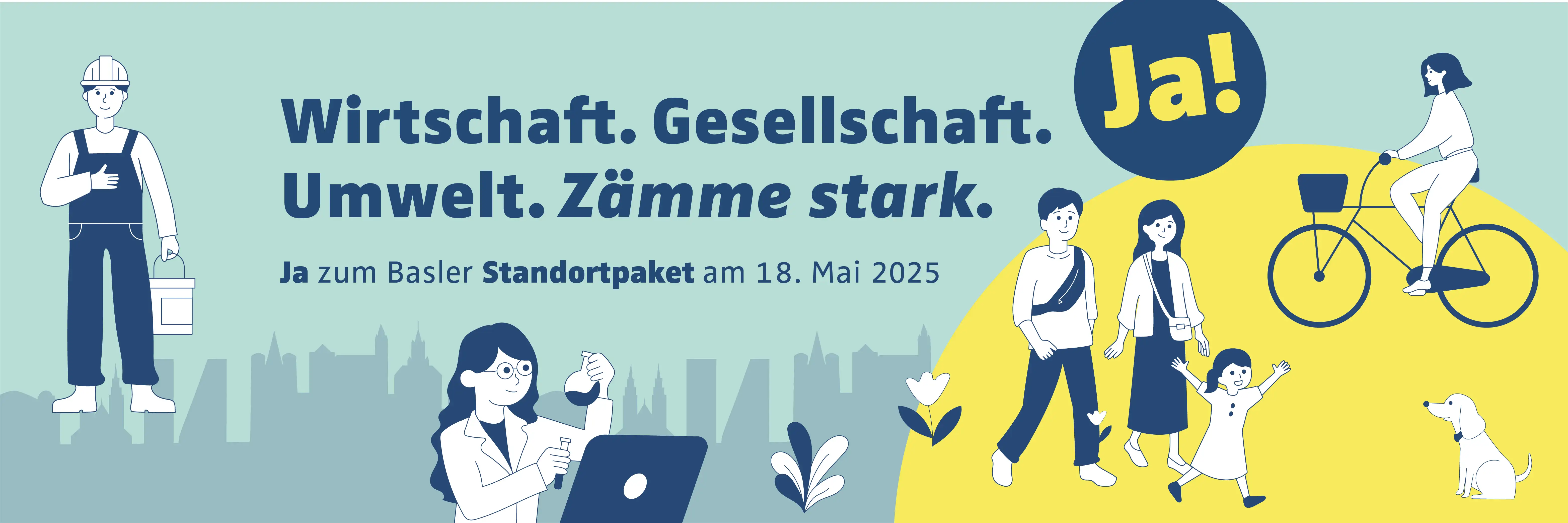 Plakatsujet der Kampagne