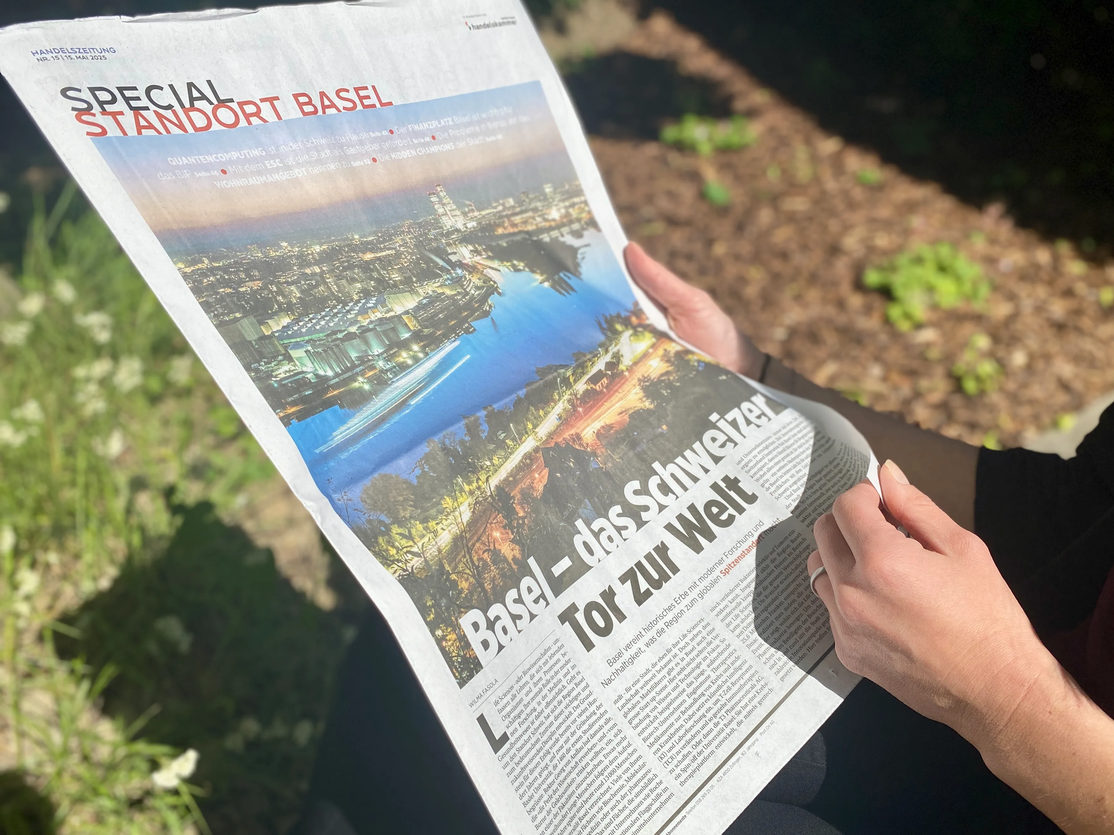 Titelblatt Special Standort Basel der Handelszeitung