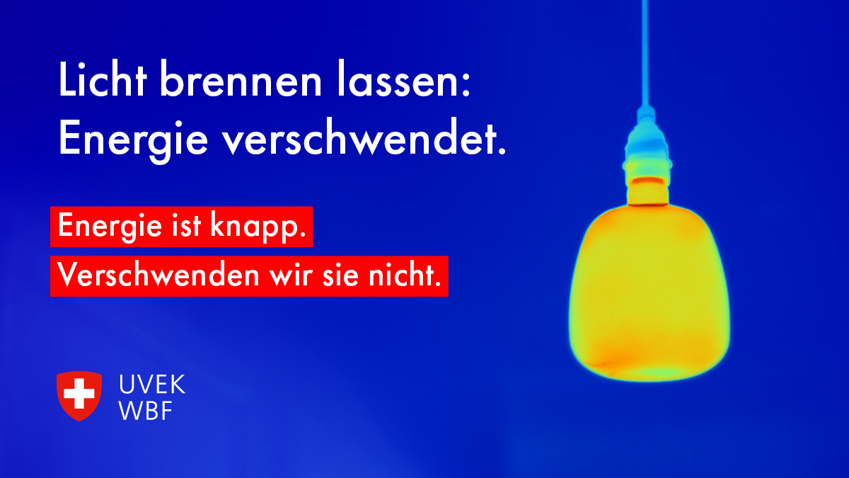 Auf nicht-verschwenden.ch gibt der Bund Tipps zum Energiesparen.